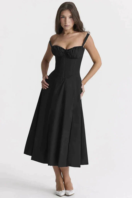 Heidi-Mode | Blumen Kleid mit Korsett