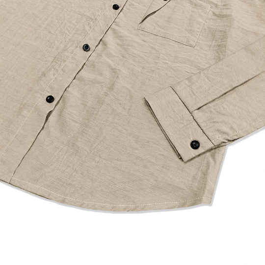 Damen Leichtes Hemd mit lässigem Schnitt und Brusttasche Heidi-Mode