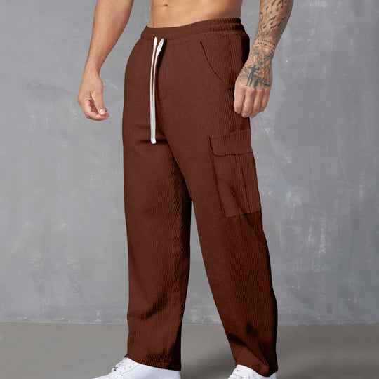 Herren Cargohose mit elastischem Bund und praktischen Taschen Heidi-Mode