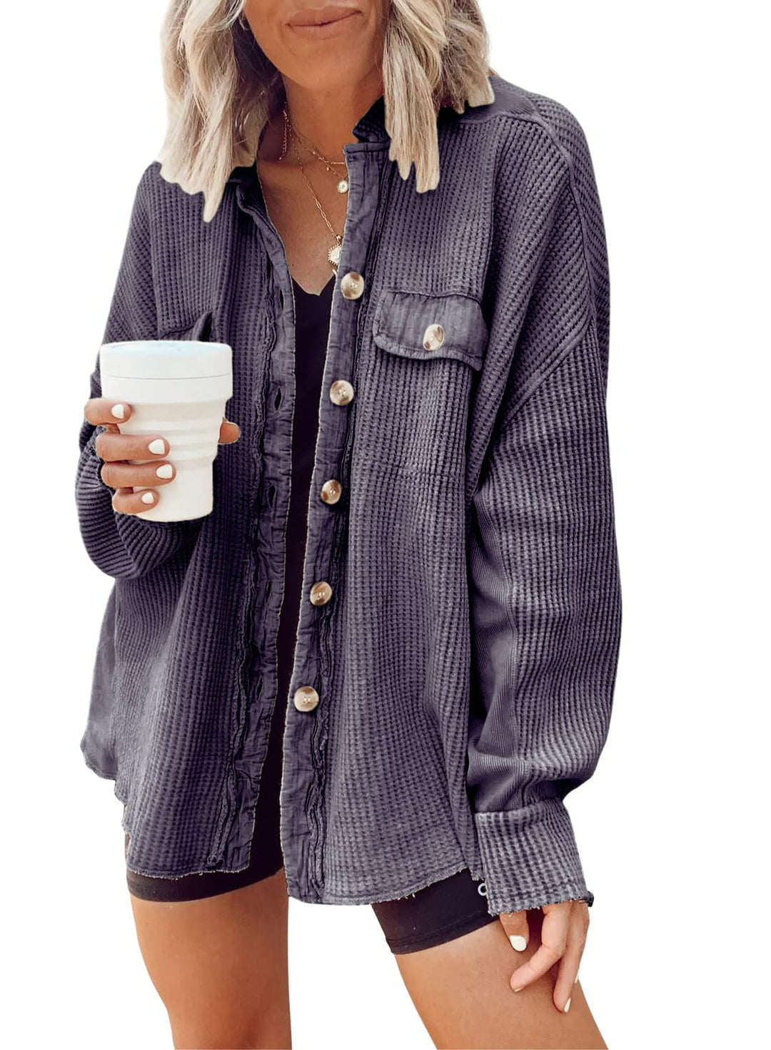Damen Oversized Weste Heidi-Mode