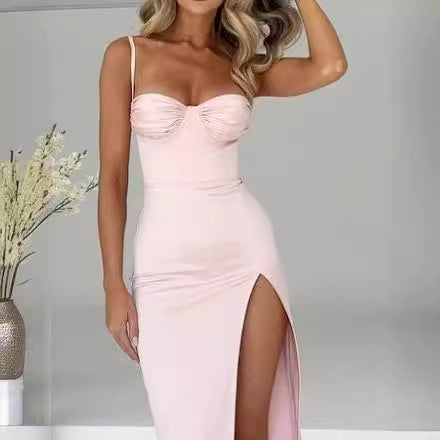 Heidi-Mode | Sommer Sexy Slim Split Sling Kleid