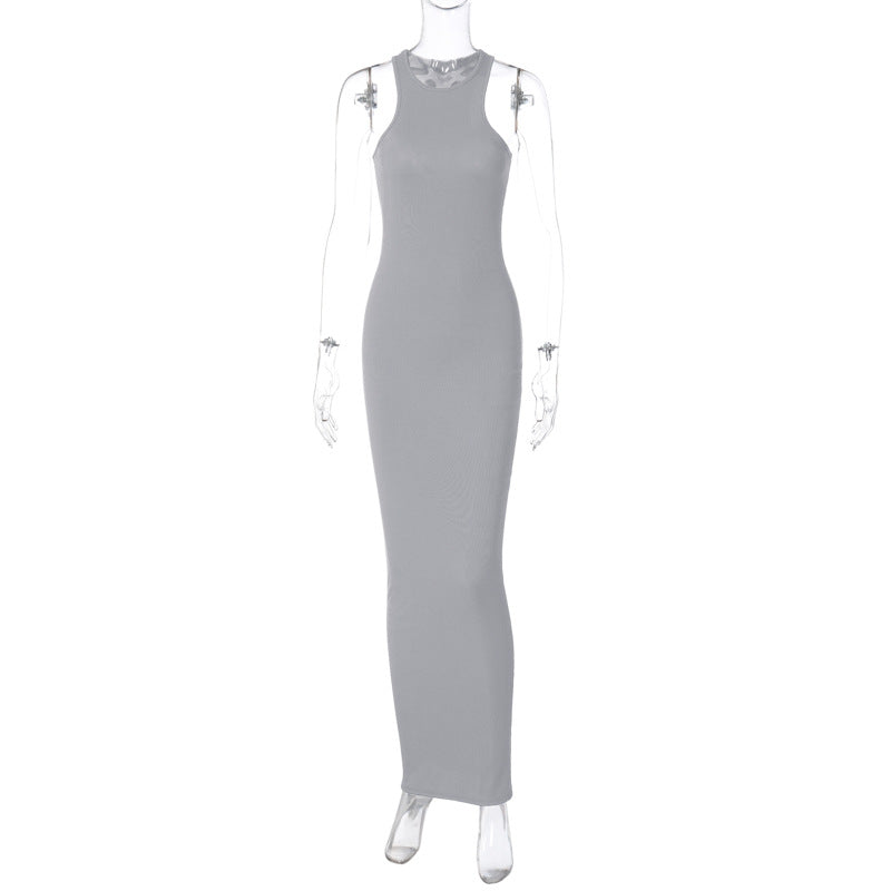 Damen Langarm Maxikleid mit elegantem Slim-Fit-Schnitt Heidi-Mode