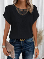 Elegantes Spitzen-T-Shirt mit stilvollen Details