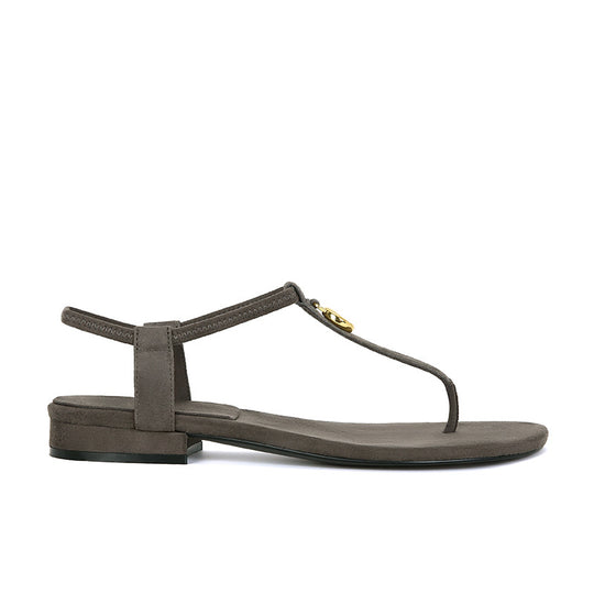 Damen Elegante T-Riemen Flache Sandalen Heidi-Mode