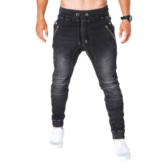 Herren Jogginghose im modernen Skinny Fit mit dehnbarer Baumwollmischung und sportlichen Details Heidi-Mode