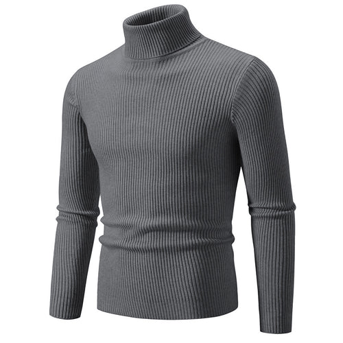 Herren feiner Rollkragenpullover aus langlebigem Strickmaterial Heidi-Mode