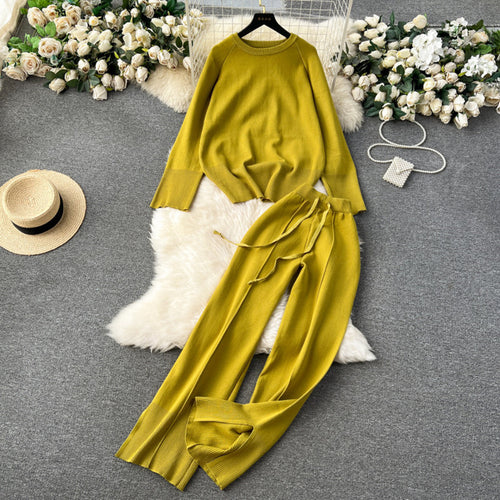 Damen kuschelige und stylische Strickkombination Heidi-Mode
