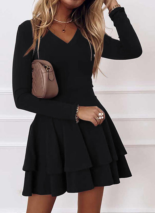 Damen Wickelkleid mit Rüschendetails und eleganter Passform Heidi-Mode