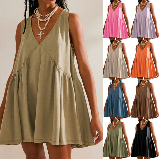 Damen Freizeitkleid aus leichtem, atmungsaktivem Material Heidi-Mode