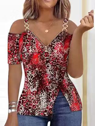 Damen Trendiges Oberteil mit schulterfreier Silhouette und dekorativen Akzenten Heidi-Mode