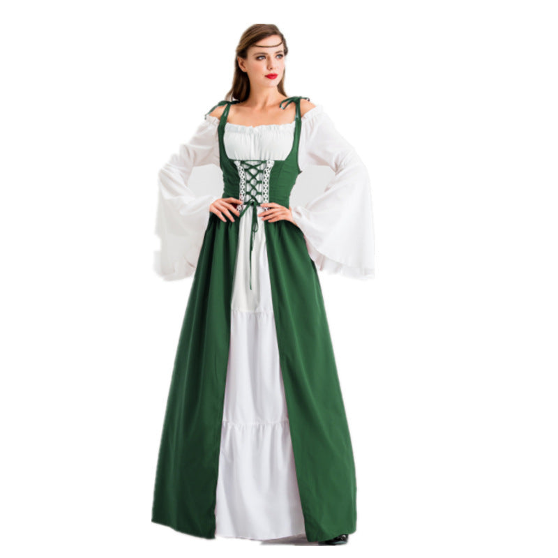 Damen historisches Märchenkleid mit elegantem Oberteil und ausgestellten Ärmeln Heidi