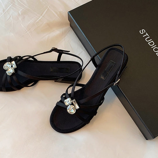 Damen Elegante Slip-On Kleid Sandalen Heidi-Mode