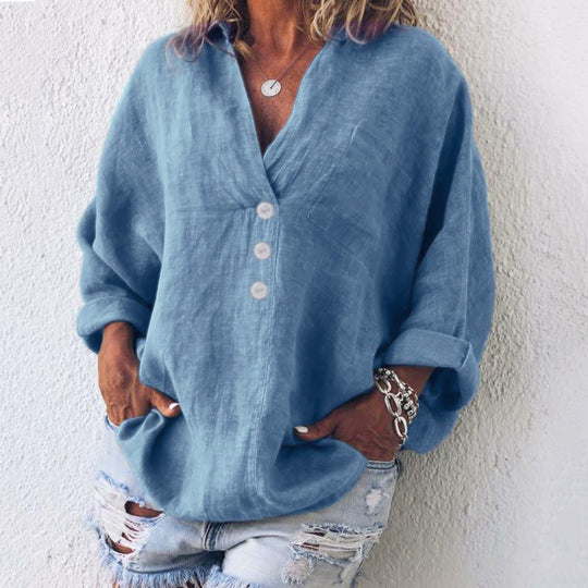 Heidi-Mode | Modischer Pullover aus Baumwolle und Leinen