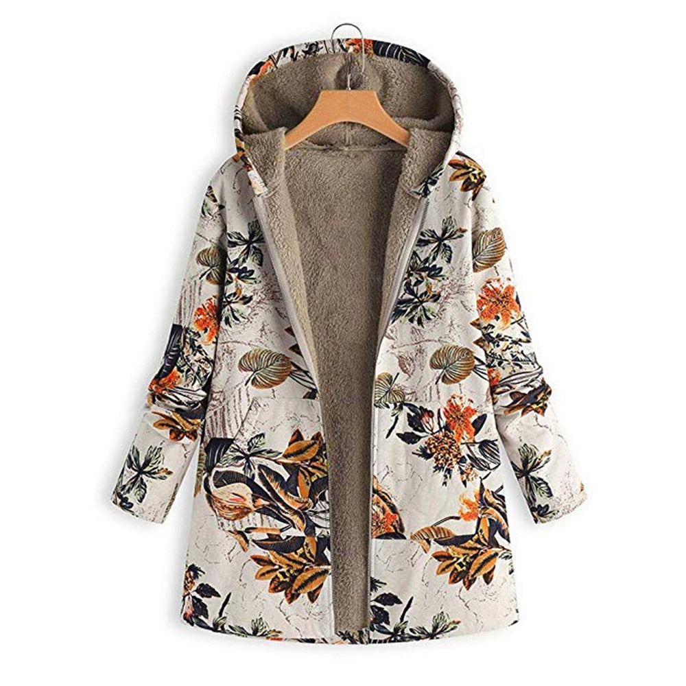 Damen Übergangsjacke mit Blumenmuster Heidi-Mode