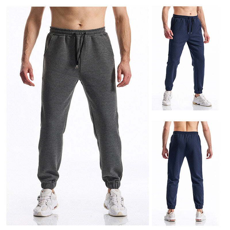 Herren Freizeit-Jogginghose mit elastischem Bund und atmungsaktiven Stoffen Heidi-Mode