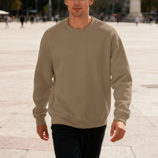 Herren bequemer Sweatshirt mit relaxed-fit Schnitt und elastischen Bündchen Heidi-Mode