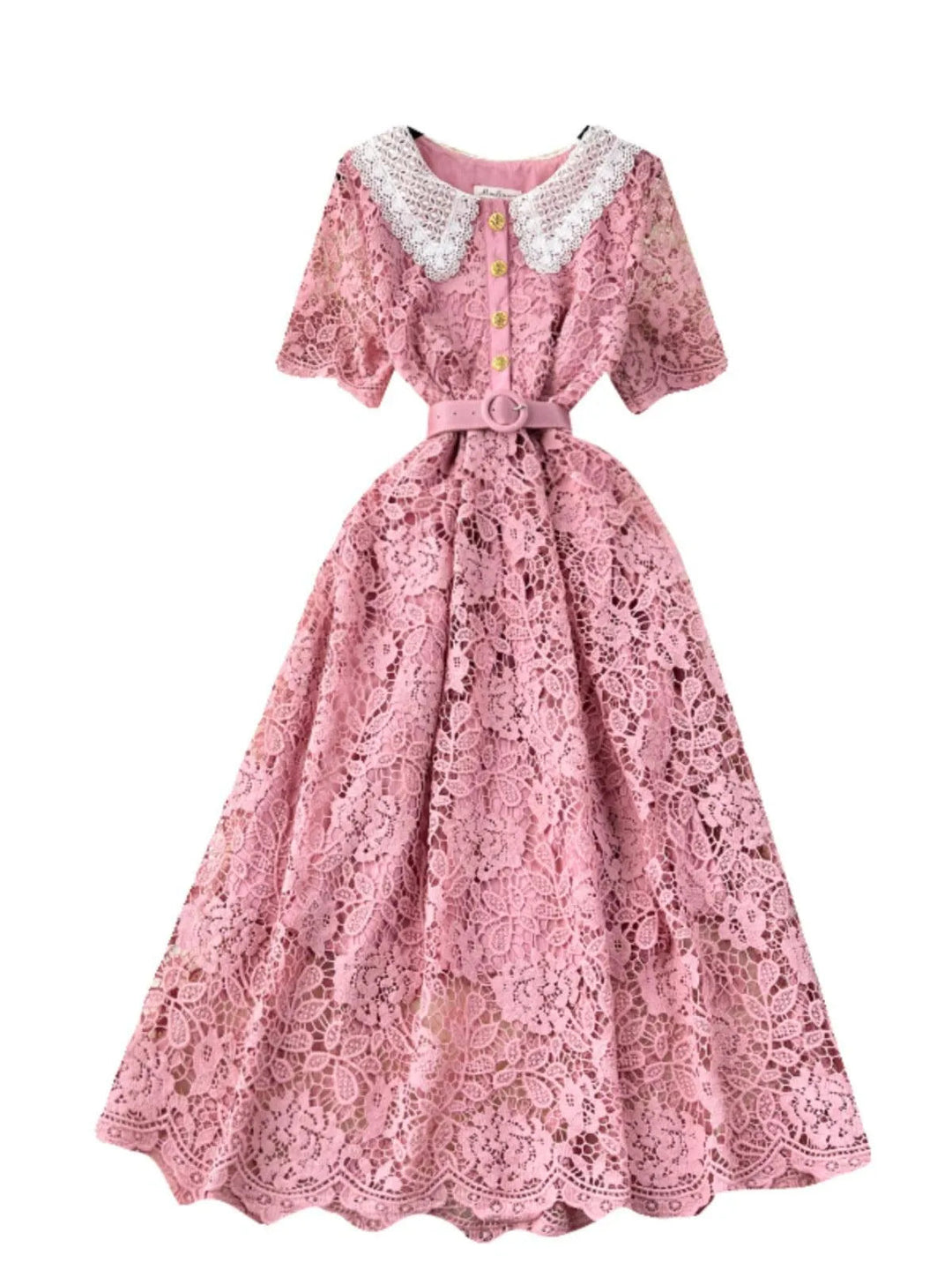 Heidi-Mode | Mittel langes Spitzenkleid