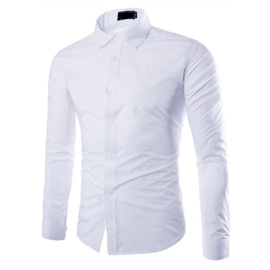 Herren Langarmhemd mit modernem Schnitt und strapazierfähiger Baumwolle Heidi-Mode