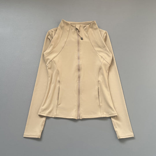 Damen Sportjacke mit hochgeschlossenem Kragen und durchgehendem Reißverschluss Heidi-Mode
