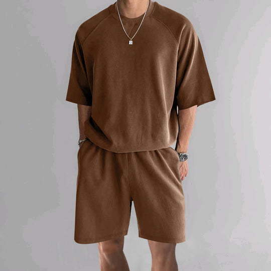 Herren funktionales Freizeit-Set aus atmungsaktivem Material mit bequemer Passform Heidi-Mode