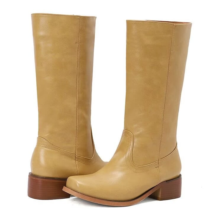 Heidi-Mode | Damen Plateau Stiefel Bequeme