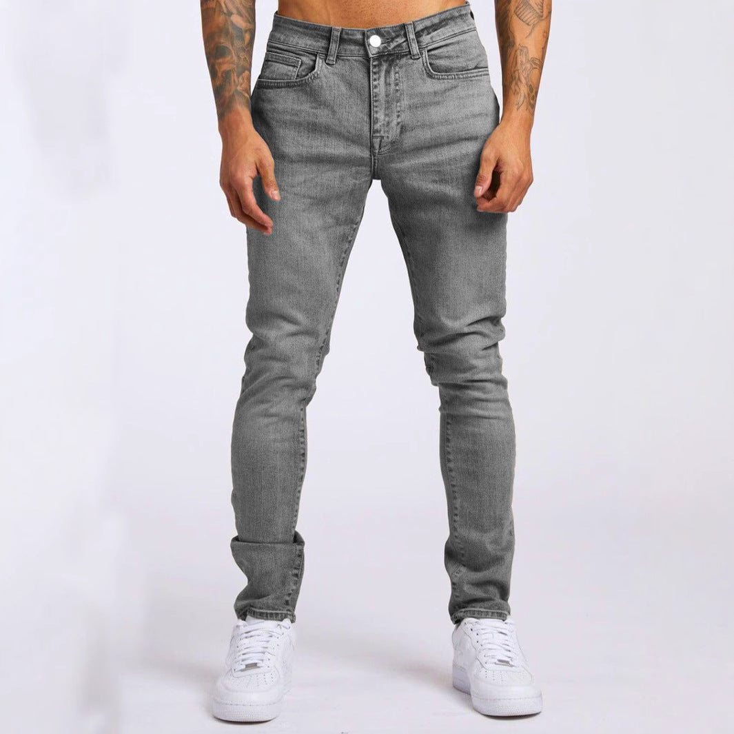 Herren Slim-Fit Jeans mit elastischem Komfortbund und modernen Details Heidi-Mode