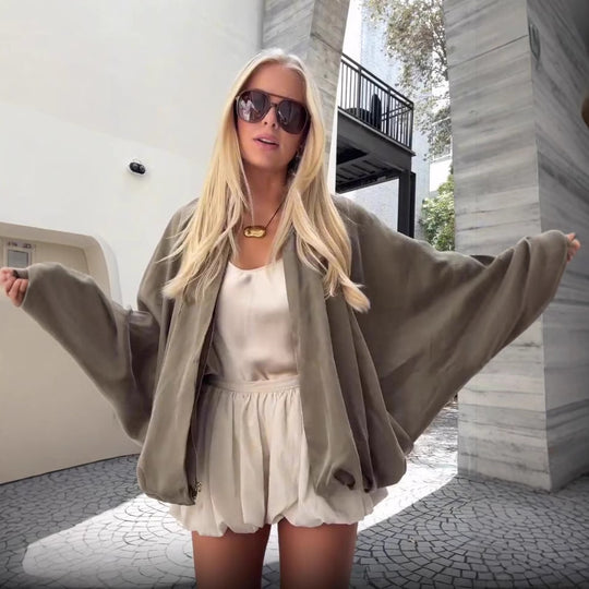 Damen lässiger Oversized Pullover Heidi-Mode