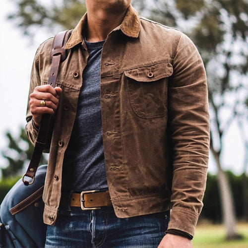 Herren Baumwolljacke mit praktischen Taschen und modernem Schnitt Heidi-Mode