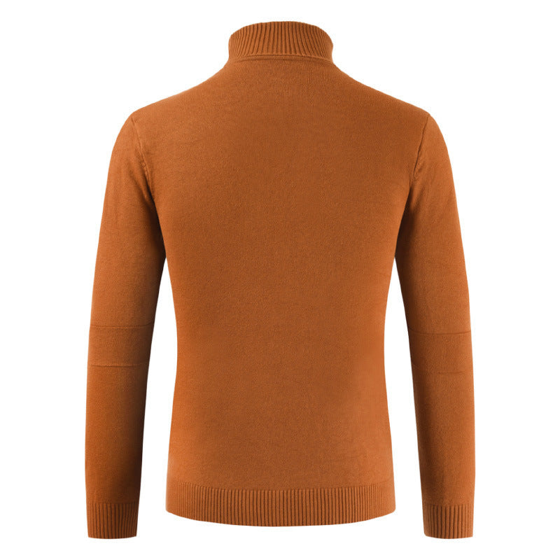 Herren Rollkragenpullover aus weichem Strickmaterial mit modernem Design Heidi-Mode