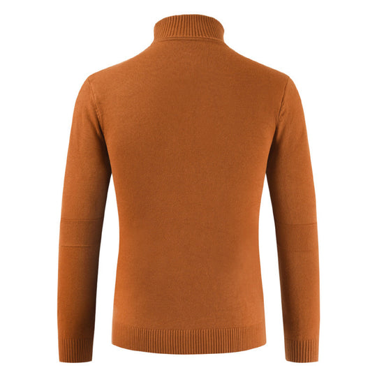 Herren Rollkragenpullover aus weichem Strickmaterial mit modernem Design Heidi-Mode