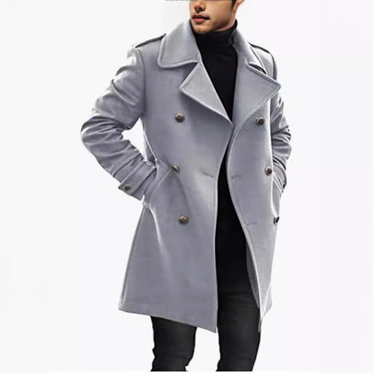 Herren eleganter und leichter Frühlingstrenchcoat Heidi-Mode