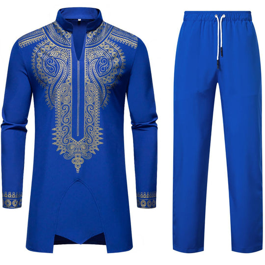 Herren Traditionelles Kaftan-Outfit mit einzigartiger Stickerei Heidi-Mode