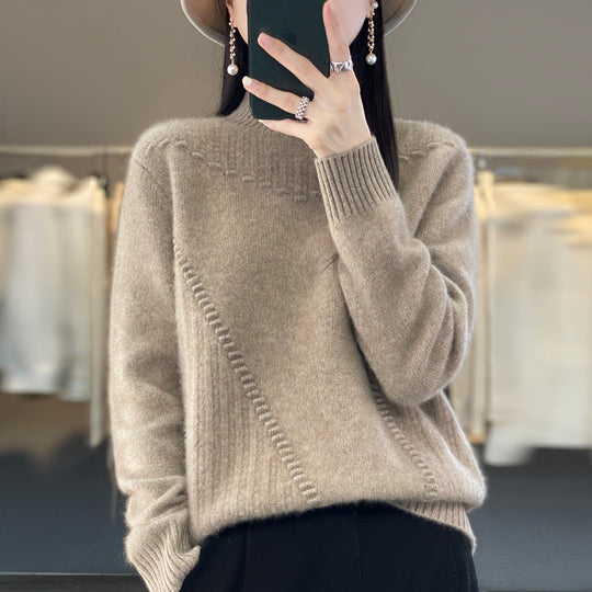 Damen Eleganter und bequemer Strickpullover mit einzigartigem Design Heidi-Mode