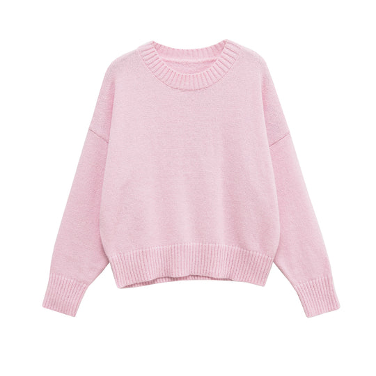 Damen lässiger Oversized Pullover Heidi-Mode