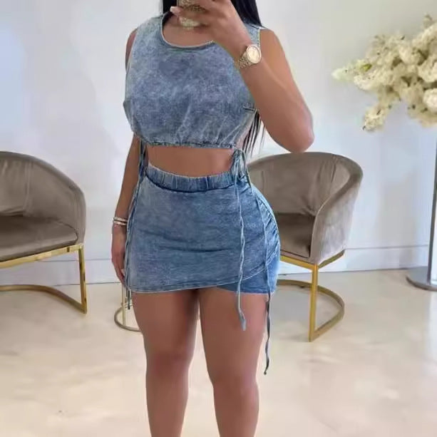 Damen Denim Twin-Set Heidi-Mode