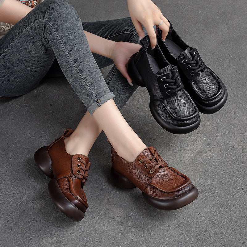 Damen Trendige Sneakers im Urban Style mit extraleichter Sohle und komfortablem Lederobermaterial Heidi-Mode