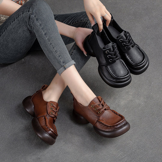 Damen Trendige Sneakers im Urban Style mit extraleichter Sohle und komfortablem Lederobermaterial Heidi-Mode