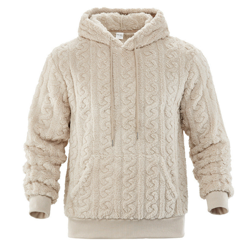 Damen Kuscheliger Fleece-Hoodie mit Strukturmuster Heidi-Mode