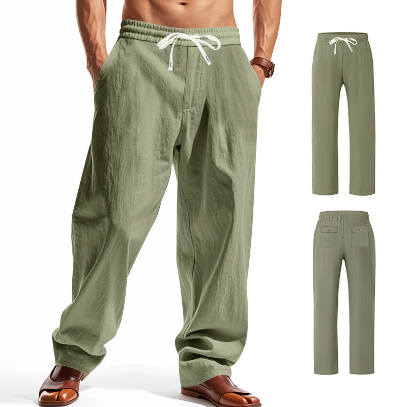 Herren bequeme Freizeithose mit elastischem Bund und seitlichen Taschen Heidi-Mode