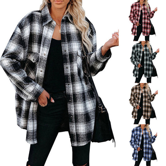 Damen Flanellhemd Heidi-Mode