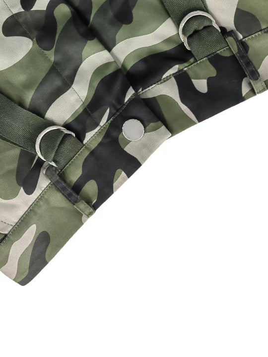 Heidi-Mode | Damen Gerade Bein Camo Taktische Hose