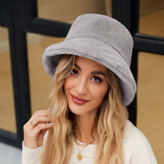 Damen Kuschelhut aus weichem Plüsch Heidi-Mode