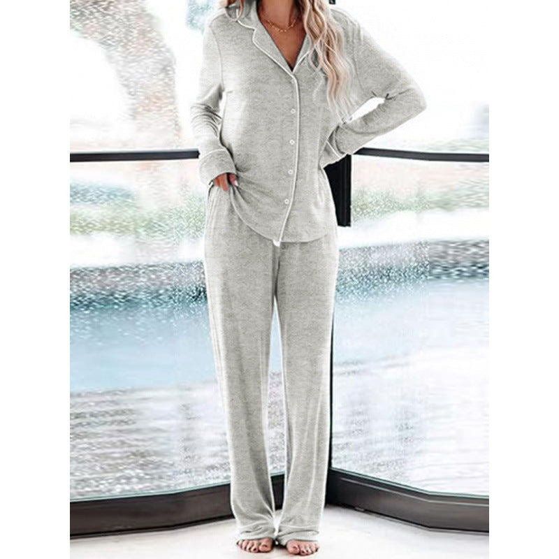 Damen Schlafanzug-Set aus weichem, atmungsaktivem Material Heidi-Mode