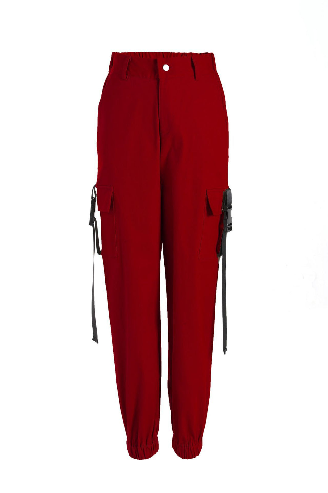 Damen Cargo-Hose mit elastischem Bund und praktischen Seitentaschen Heidi-Mode