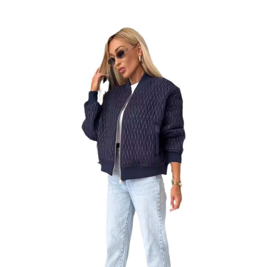 Damen elegante Steppjacke mit voluminösen Ärmeln Heidi-Mode