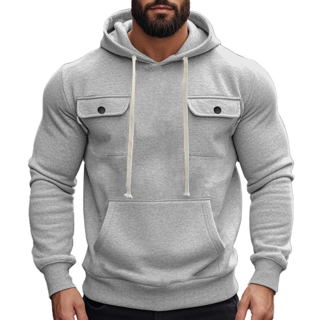 Herren Kapuzenpullover mit praktischen Pattentaschen und modernem Design Heidi-Mode