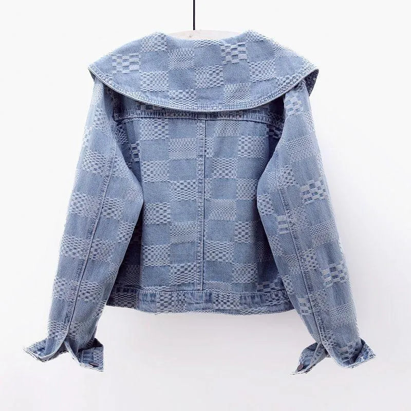 Heidi-Mode | Kurze Jeansjacke mit Matrosenkragen