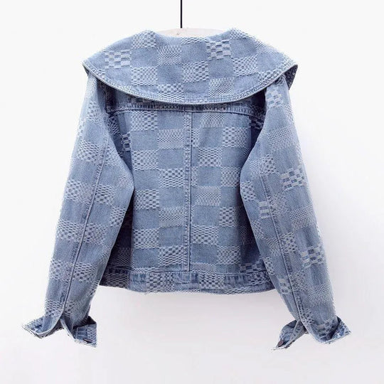 Heidi-Mode | Kurze Jeansjacke mit Matrosenkragen