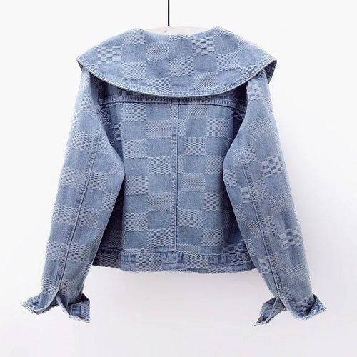Heidi-Mode | Kurze Jeansjacke mit Matrosenkragen