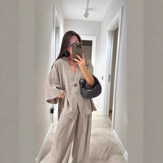 Damen lässige und zeitlose Überwurfjacke Heidi-Mode